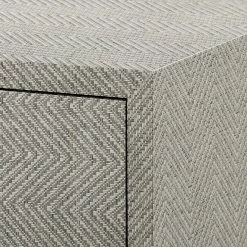 Bungalow 5 - Brittany 3-Drawer Side Table In Gray Tweed