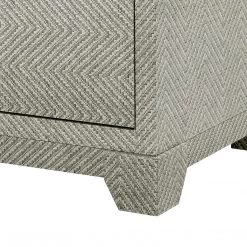 Bungalow 5 - Brittany 3-Drawer Side Table In Gray Tweed