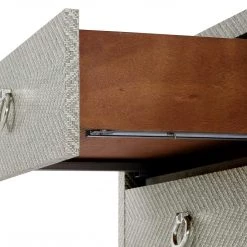 Bungalow 5 - Brittany 3-Drawer Side Table In Gray Tweed