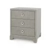 Bungalow 5 - Brittany 3-Drawer Side Table In Gray Tweed