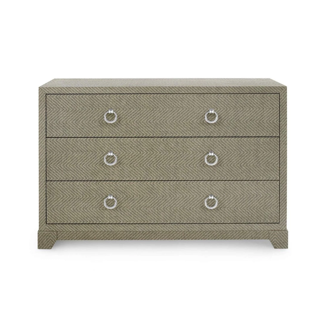 Bungalow 5 - Brittany Large 3-Drawer In Gray Tweed