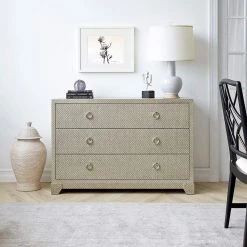 Bungalow 5 - Brittany Large 3-Drawer In Gray Tweed