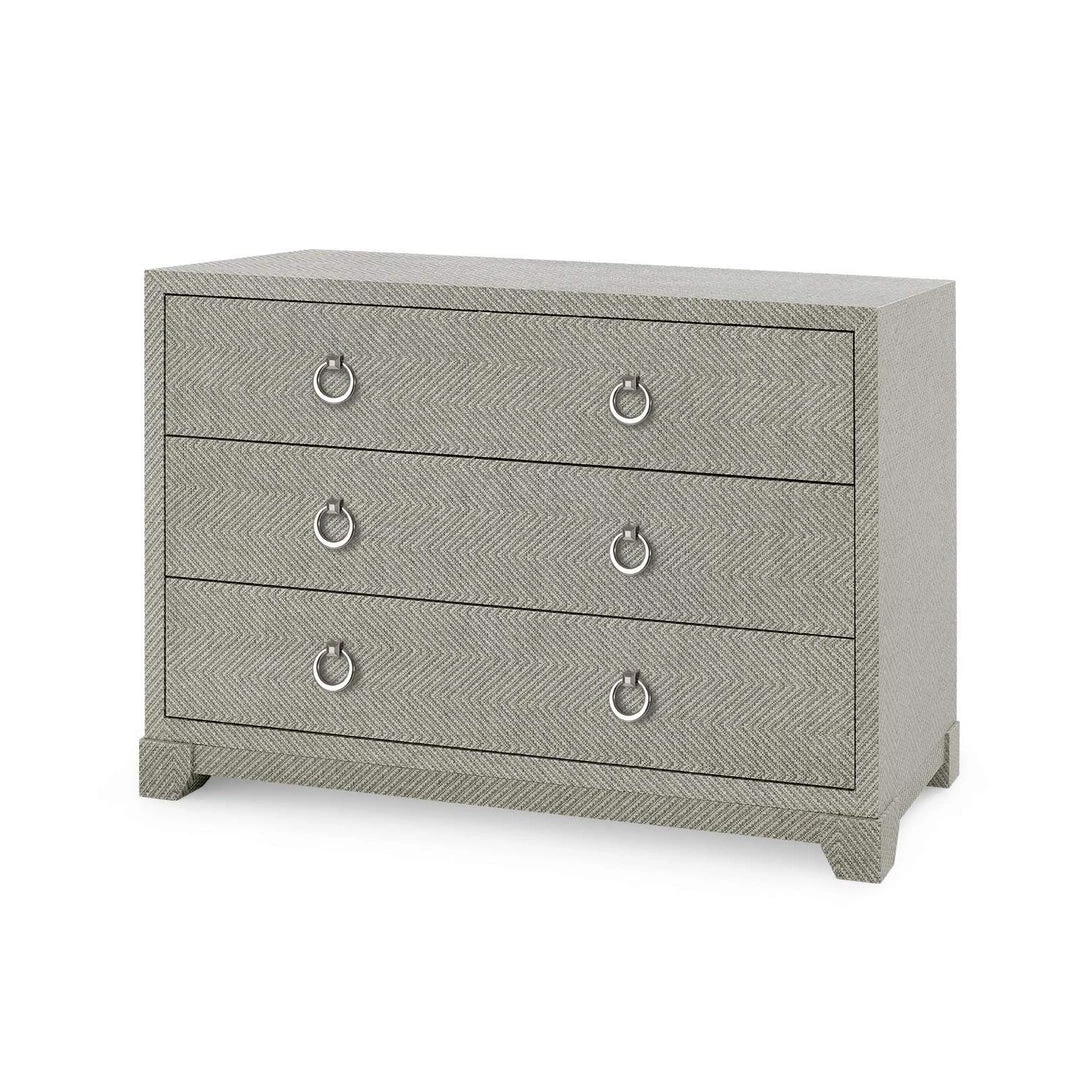 Bungalow 5 - Brittany Large 3-Drawer In Gray Tweed