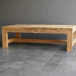 Organic Restoration Reclaimed Teak Outdoor Cocktail Table Furniture