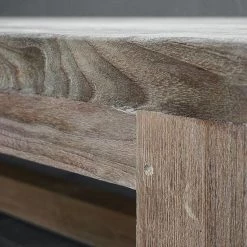 Organic Restoration Reclaimed Teak Outdoor Cocktail Table Furniture