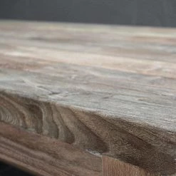 Organic Restoration Reclaimed Teak Outdoor Cocktail Table Furniture