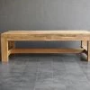 Organic Restoration Reclaimed Teak Outdoor Cocktail Table Furniture