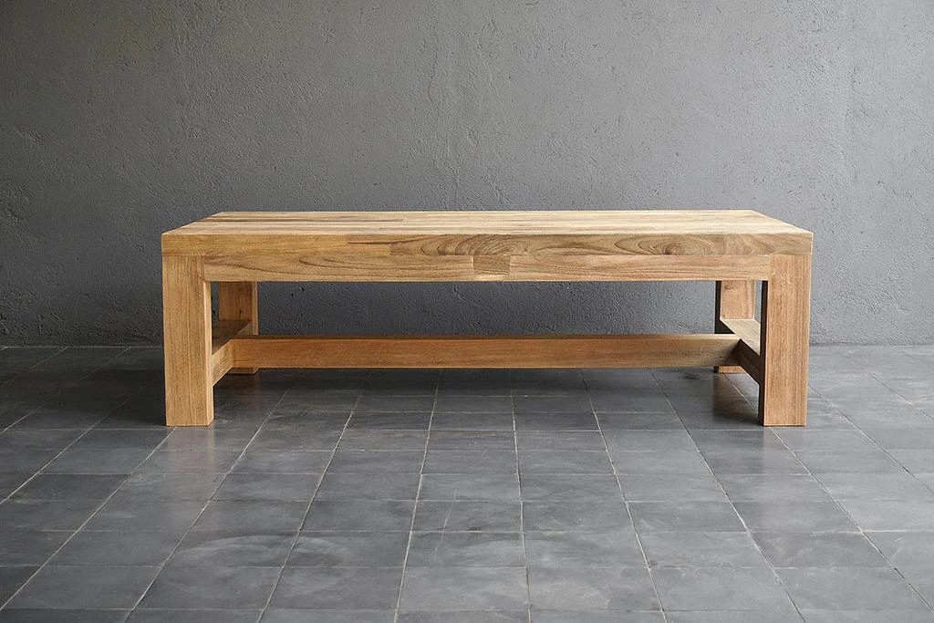 Organic Restoration Reclaimed Teak Outdoor Cocktail Table Furniture