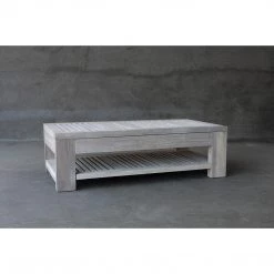 Organic Restoration Reclaimed Teak Outdoor Cocktail Table Dining Tables