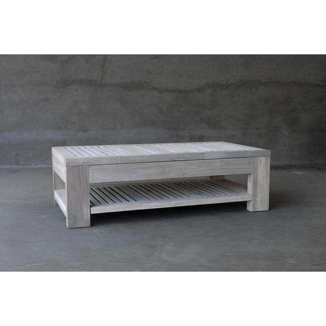 Organic Restoration Reclaimed Teak Outdoor Cocktail Table Dining Tables