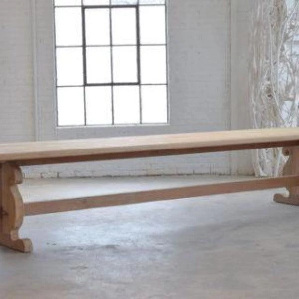Organic Restoration Baroque Style Table In Reclaimed Teak - Natural