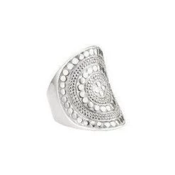 Anna Beck Jewelry Anna Beck Beaded Saddle Ring - Silver