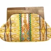Chloe And Lex Beaded Clutch With Wooden Handle