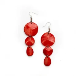 Organic Tagua Jewelry Betty Earrings