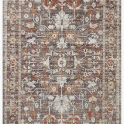Loloi Rugs Bonney Rugs By Loloi - BNY-07 - Charcoal/Spice