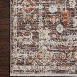 Loloi Rugs Bonney Rugs By Loloi - BNY-07 - Charcoal/Spice