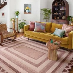 Loloi Rugs Justina Blakeney Buena Onda Rug Collection - BUE-02 Clay/Blush