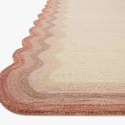 Loloi Rugs Justina Blakeney Buena Onda Rug Collection - BUE-01 Ivory/Rose