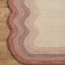 Loloi Rugs Justina Blakeney Buena Onda Rug Collection - BUE-01 Ivory/Rose