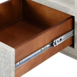 Bungalow 5 - Camilla 2-Drawer Side Table In Moss Gray Tweed