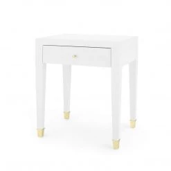 Bungalow 5 - Claudette 1-Drawer Side Table In White
