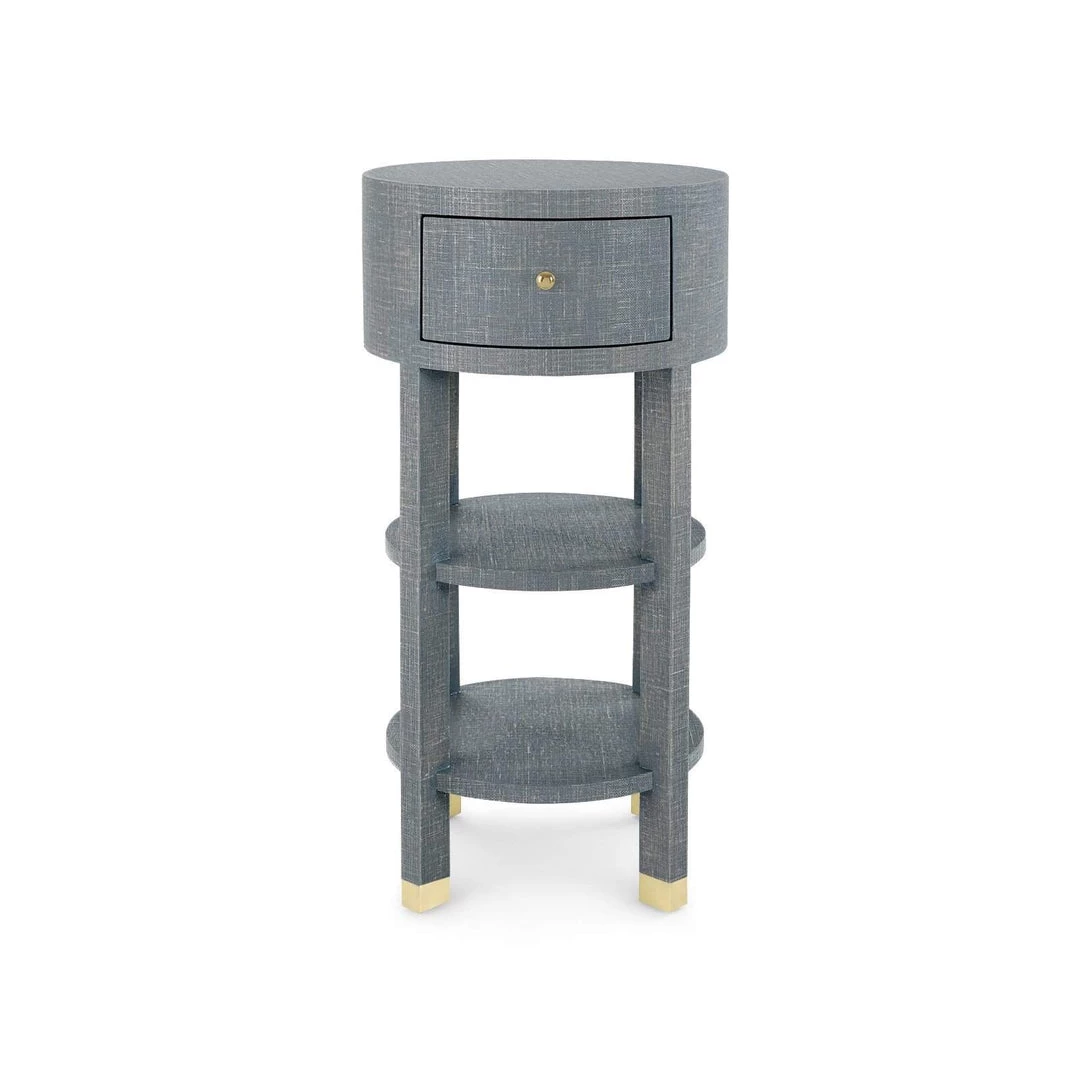 Bungalow 5 - Claudette 1-Drawer Round Side Table In Gray