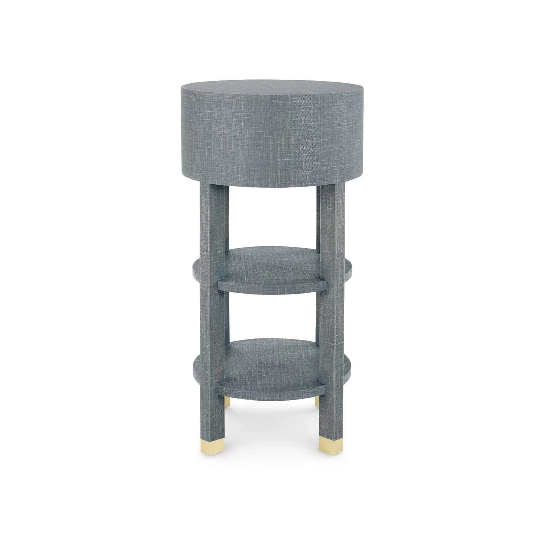 Bungalow 5 - Claudette 1-Drawer Round Side Table In Gray