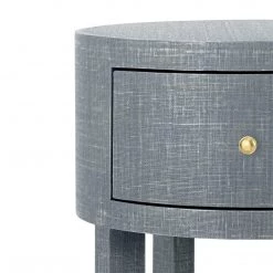Bungalow 5 - Claudette 1-Drawer Round Side Table In Gray