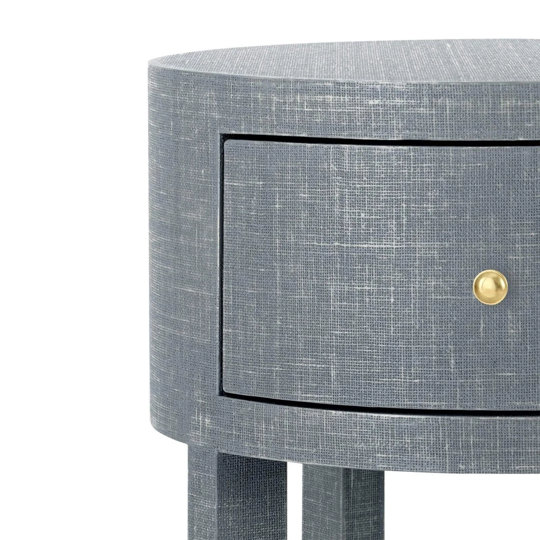 Bungalow 5 - Claudette 1-Drawer Round Side Table In Gray
