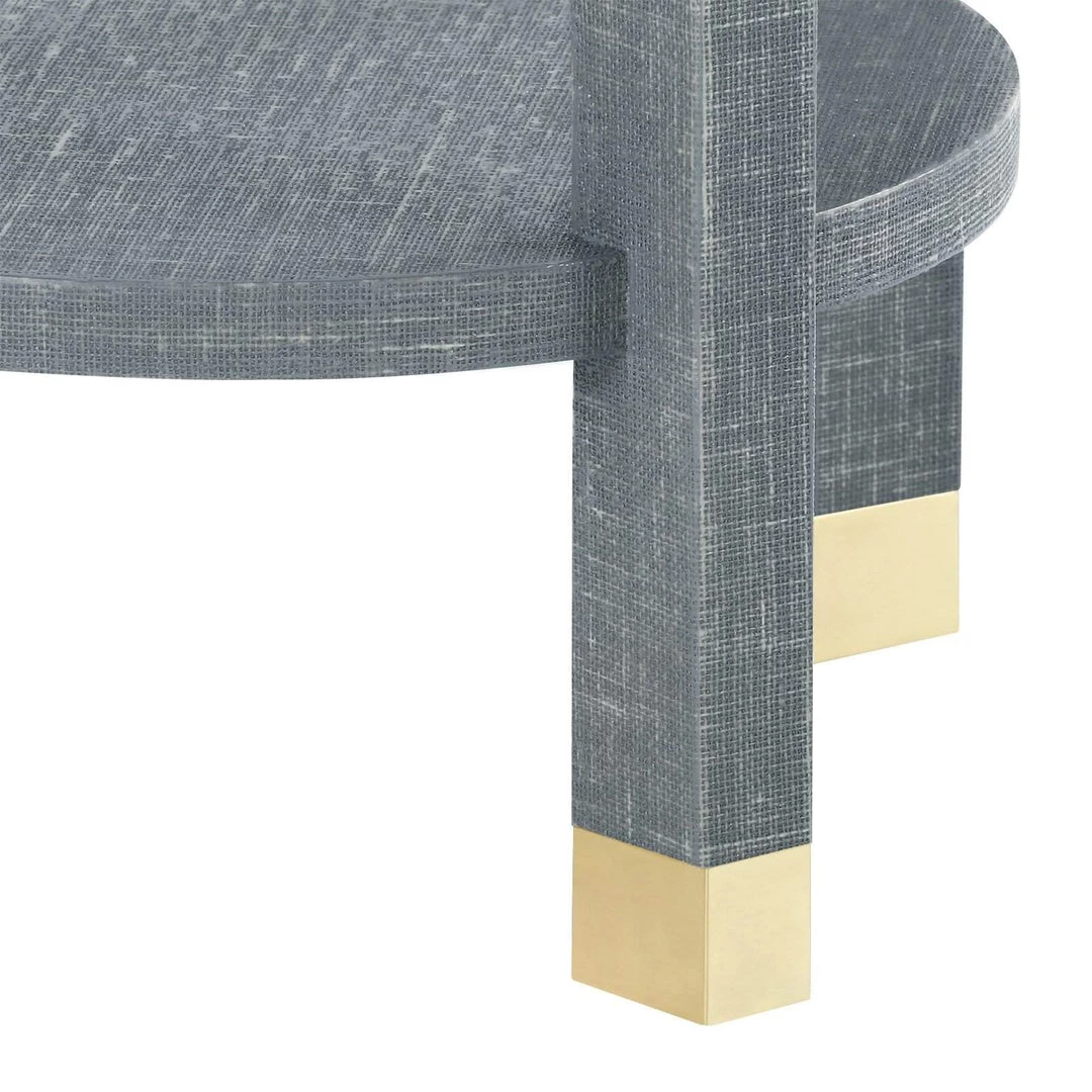 Bungalow 5 - Claudette 1-Drawer Round Side Table In Gray