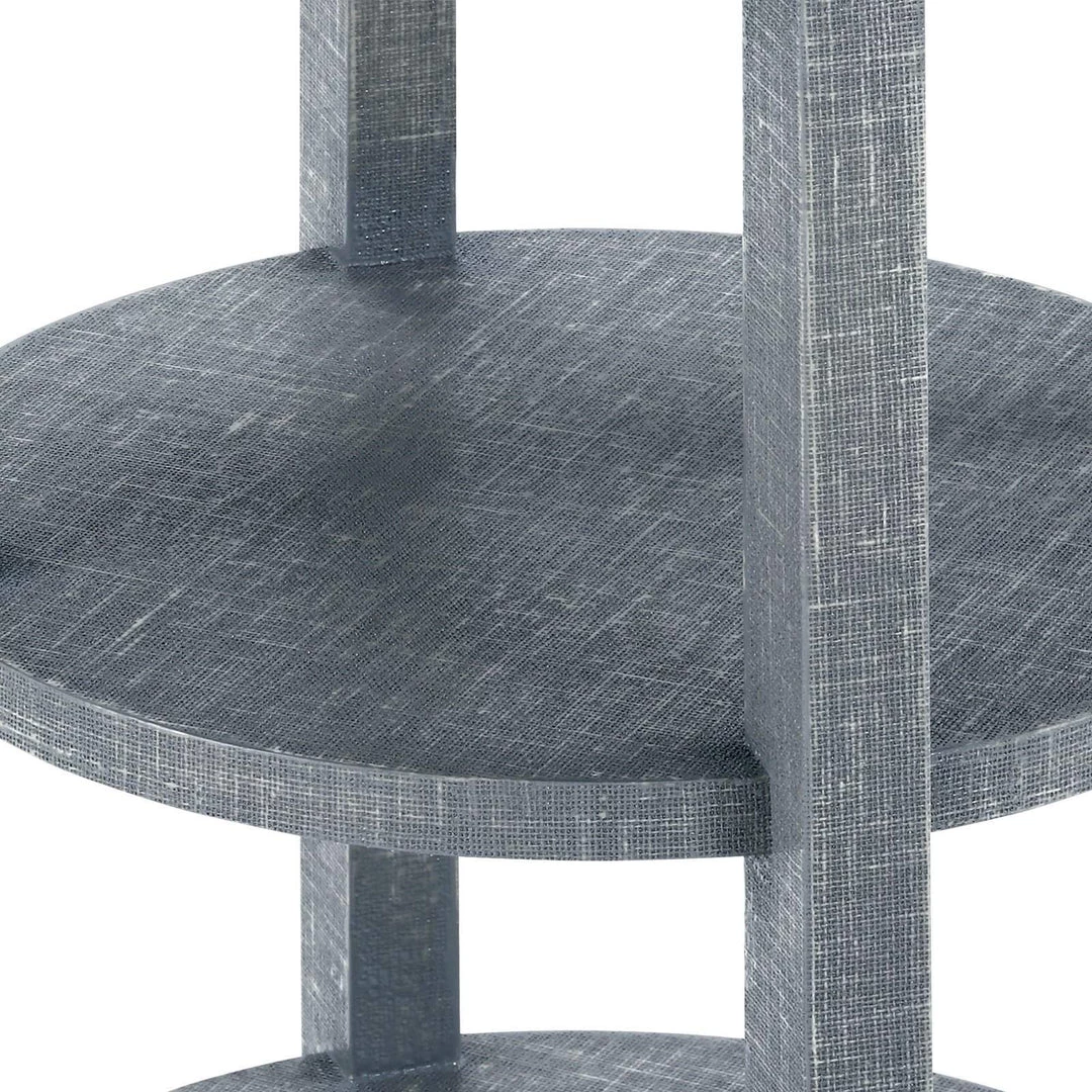 Bungalow 5 - Claudette 1-Drawer Round Side Table In Gray