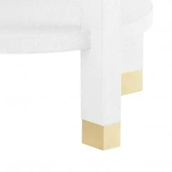 Bungalow 5 - Claudette 1-Drawer Round Side Table In White