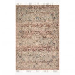 Loloi Rugs Justina Blakeney Rugs - Cornelia - Cor-05 Seafoam Green/Brick