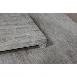 Organic Restoration Reclaimed Elm Tiered Dovetail Coffee Table