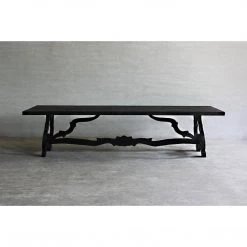 Organic Restoration Reclaimed Elm Baroque Long Dining Table