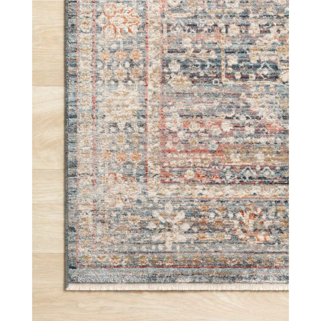 Loloi Rugs Claire Rugs By Loloi - CLE-06 Blue/Sunset