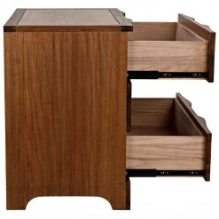 Noir Furniture Claudie Chest, Dark Walnut Dressers