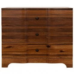 Noir Furniture Noir Claudie Chest, Dark Walnut Dressers