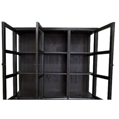 Noir Furniture Noir Colonial Hutch Black Cabinets