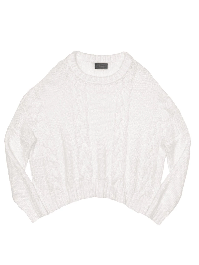 Wooden Ships Clothing Cropped Cable BF Crew