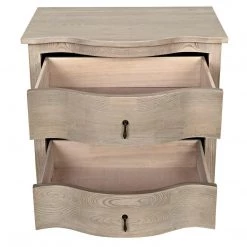 Noir Furniture Accent Tables Noir Curved Front Side Table