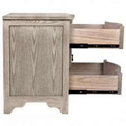 Noir Furniture Accent Tables Noir Curved Front Side Table