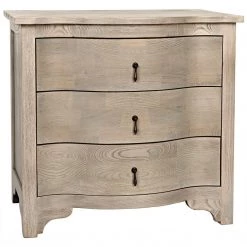 Noir Furniture Accent Tables Noir Curved Front Side Table