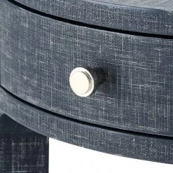 Bungalow 5 - Dakota 1-Drawer Round Side Table In Navy Blue