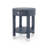 Bungalow 5 - Dakota 1-Drawer Round Side Table In Navy Blue
