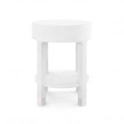 Bungalow 5 - Dakota 1-Drawer Round Side Table In White