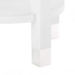Bungalow 5 - Dakota 1-Drawer Round Side Table In White