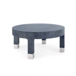 Bungalow 5 - Dakota Round Coffee Table In Navy Blue