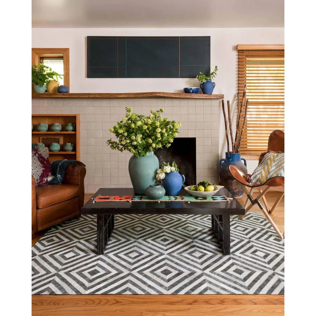 Loloi Rugs Dorado Rugs By Loloi - DB-03 - Charcoal / Ivory