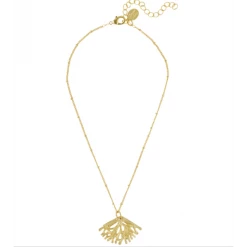 Susan Shaw Jewelry Dainty Gold Plated Coral Necklace